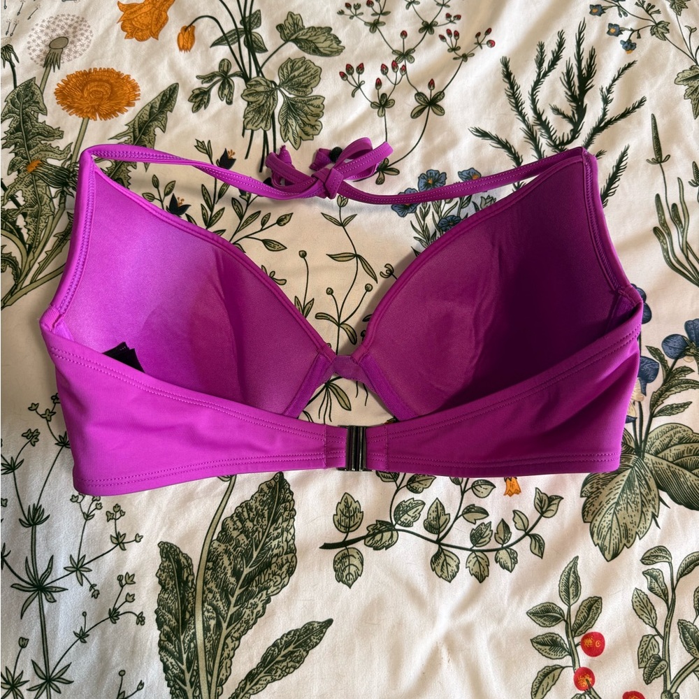 H&M Vibrant Purple Halter Bikini Top - Picture 2 of 5